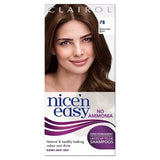 Clairol Nice'n Easy No Ammonia Hair Dye, 76 Light Gold Brown 78 Medium Golden Brown