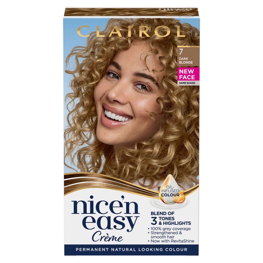 Clairol Nice&amp;rsquo;n Easy Permanent Hair Dye 7 Dark Blonde