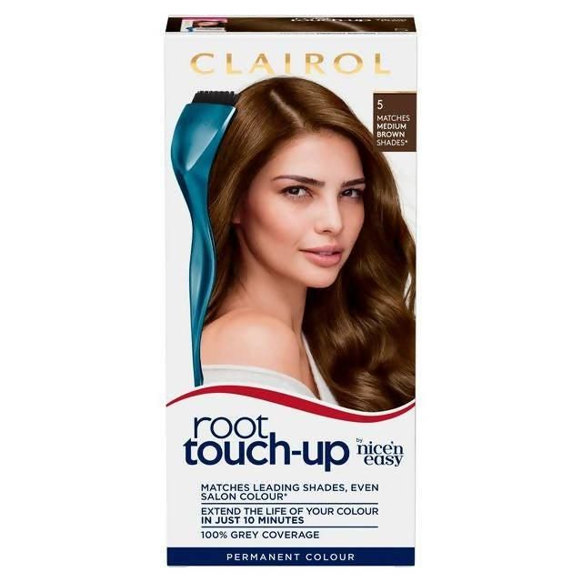 Clairol Nice'n Easy Root Touch-Up Hair Dye Medium Brown 5