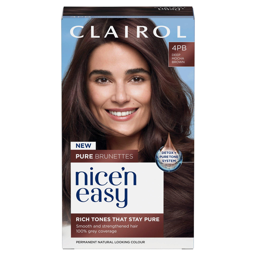 Clairol Pure Brunettes Nice'n Easy 4PB Deep Mocha Brown