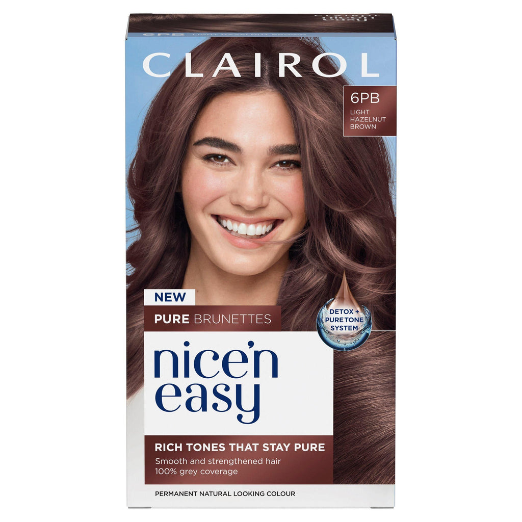 Clairol Pure Brunettes Nice'n Easy 6PB Light Hazelnut Brown