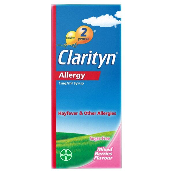 Clarityn Allergy 1mg/ml Syrup Mixed Berries Flavour 60ml