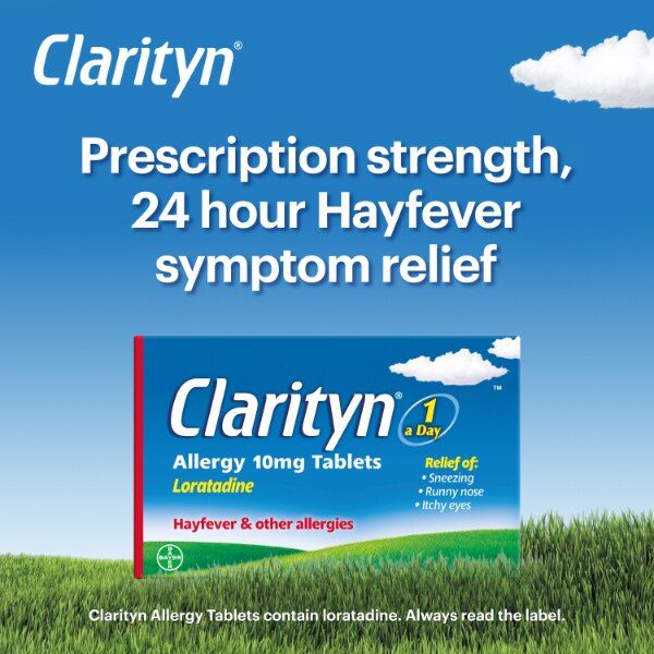 Clarityn Allergy &amp;amp; Hayfever Prescription Strength 60 Tablets