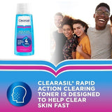 Clearasil Rapid Action Deep Pore Face Wash Acne Toner 200ml