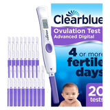 Clearblue Advanced Digital Ovulation Test Kit (OPK), 1 Digital Holder And 20 Tests