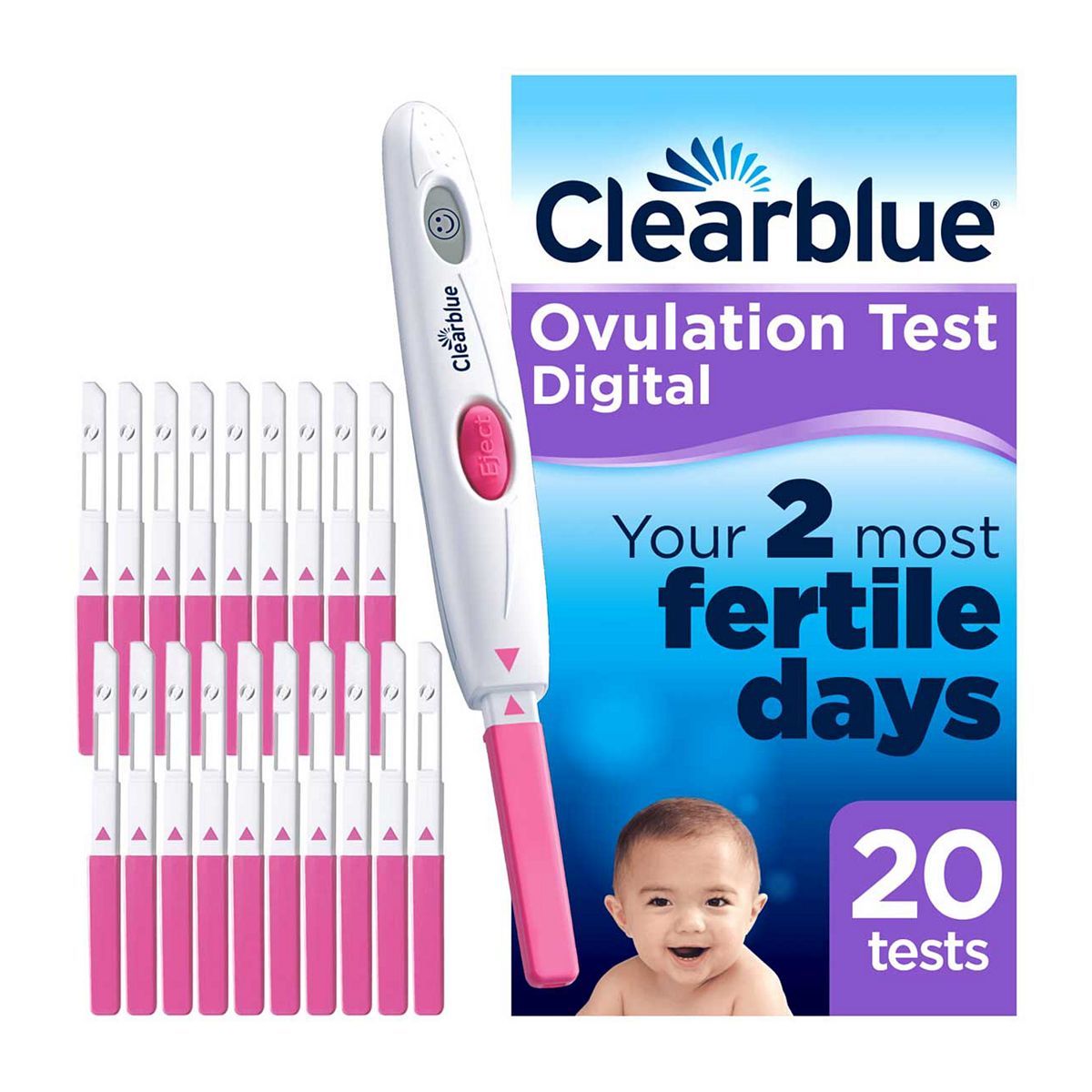 Clearblue Digital Ovulation Test Kit - 20 tests