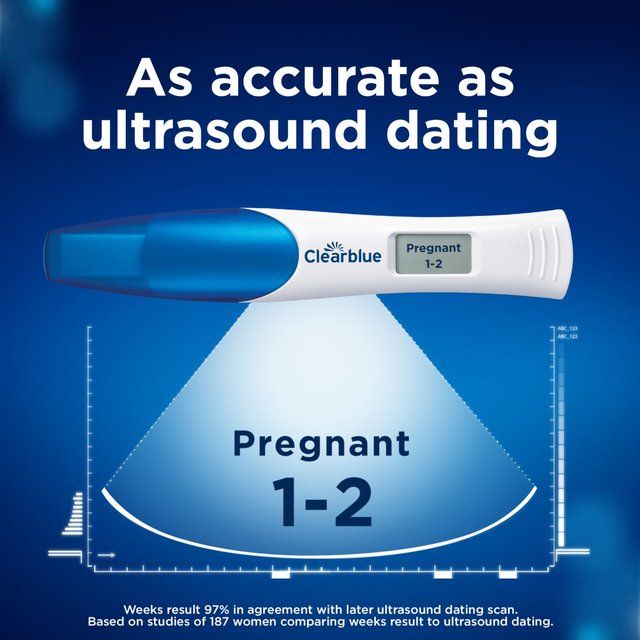 Clearblue Pregnancy Test Check &amp;amp; Date   2 per pack