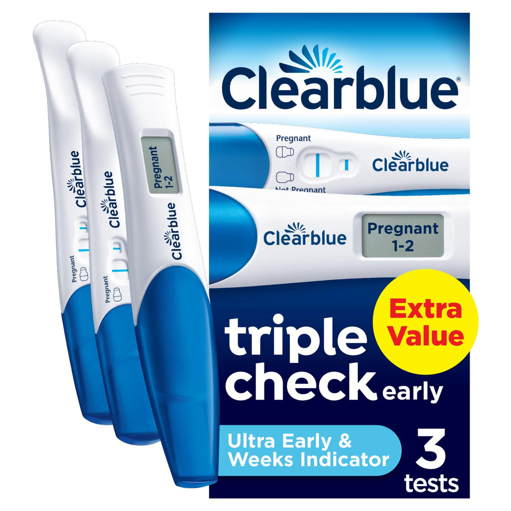 Clearblue Pregnancy Tests Triple check & Date 3 Pack