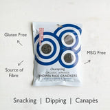 Clearspring Organic Black Sesame Brown Rice Crackers   40g