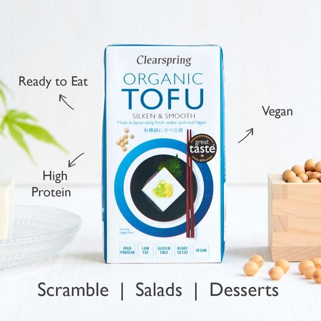 Clearspring Organic Japanese Silken &amp;amp; Smooth Tofu   300g