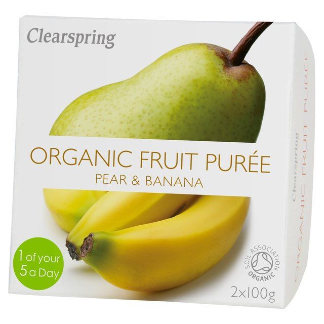 Clearspring Organic Pear &amp;amp; Banana Puree   2 x 100g