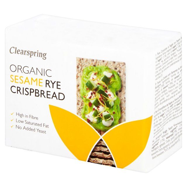 Clearspring Organic Rye Crispbread Sesame   200g