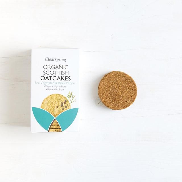 Clearspring Organic Sea Vegetable & Black Pepper Oatcakes   200g