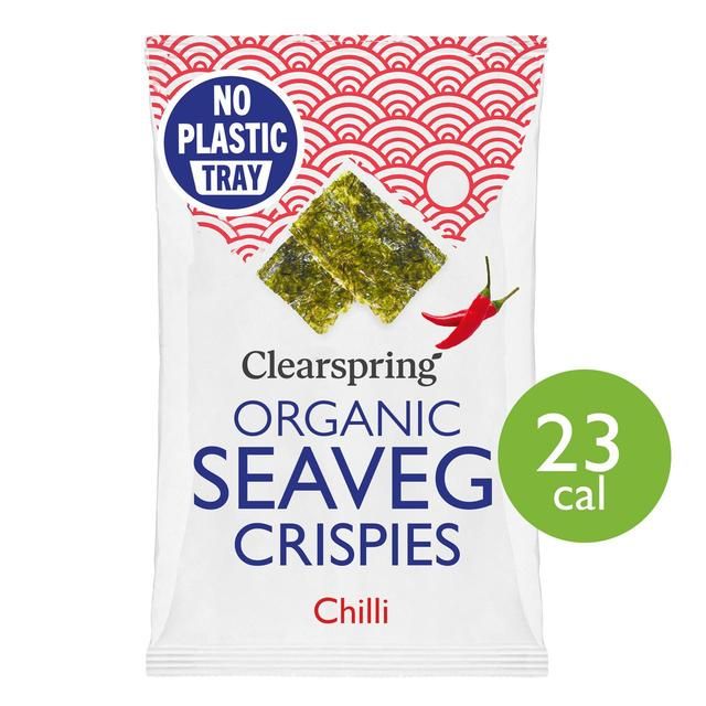 Clearspring Organic Seaveg Crispies Chilli   4g