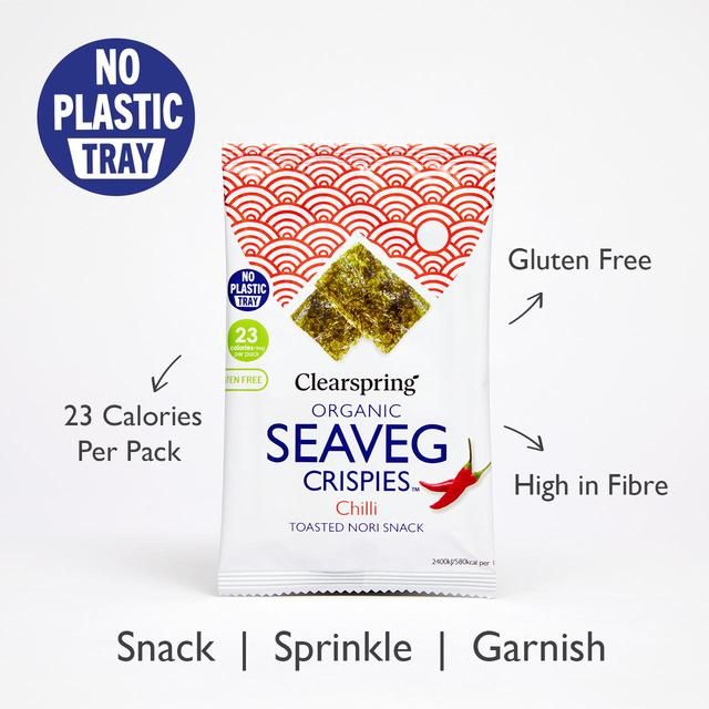 Clearspring Organic Seaveg Crispies Chilli   4g