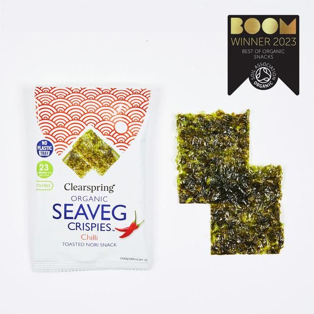 Clearspring Organic Seaveg Crispies Chilli   4g