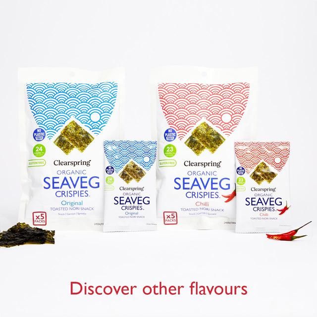 Clearspring Organic Seaveg Crispies Chilli   4g