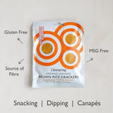 Clearspring Organic Whole Sesame Brown Rice Crackers   40g