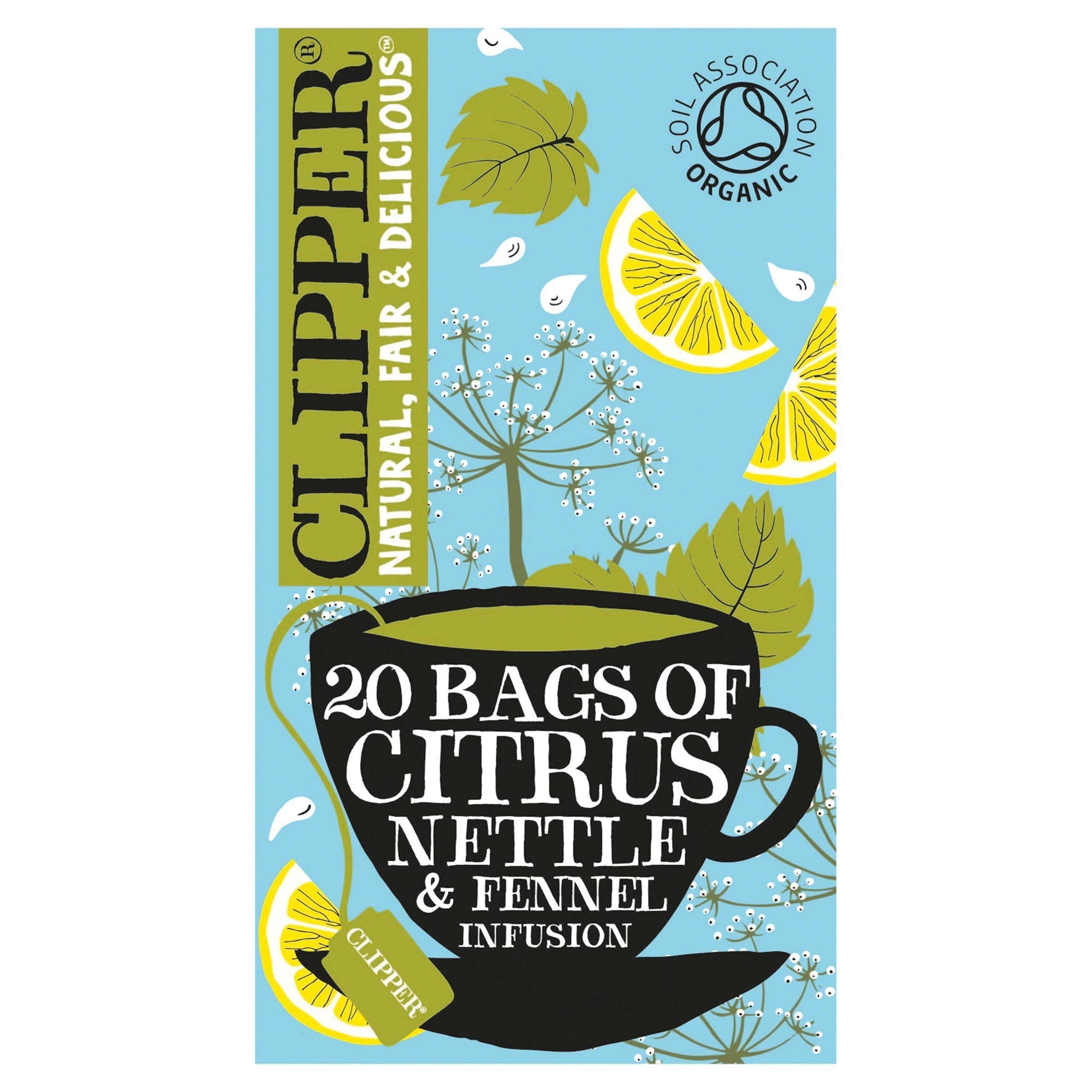 Clipper Organic Citrus Nettle &amp;amp; Fennel Infusion Bags x20