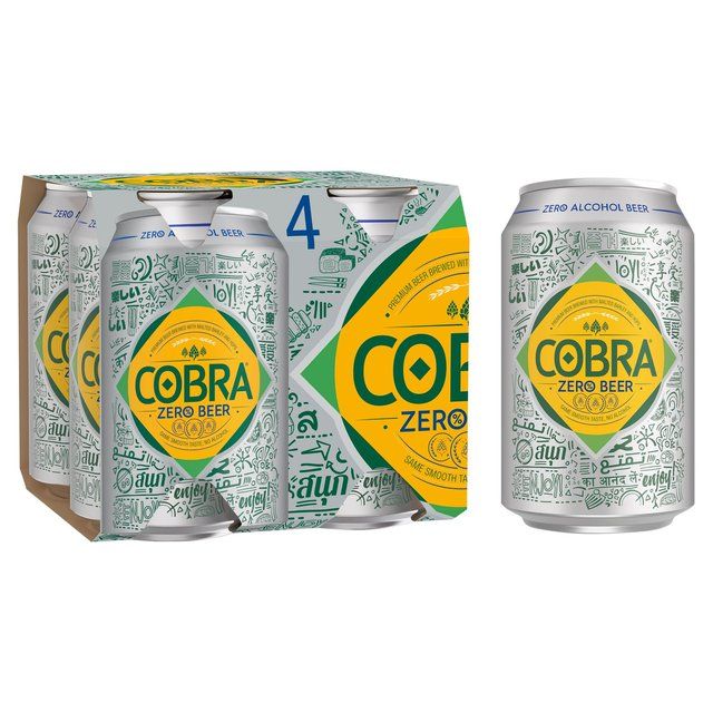 Cobra Zero Premium Alcohol Free Beer   4 x 330ml