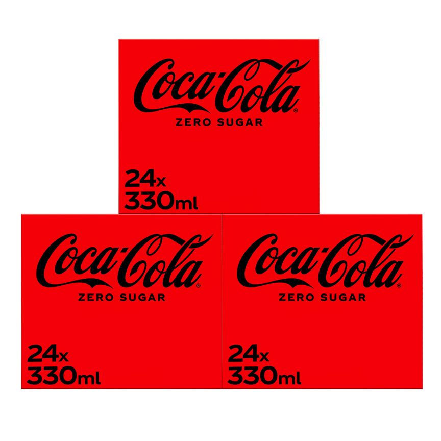 Coca-Cola 3 for &amp;pound;24 Drinks Bundle 72 Cans