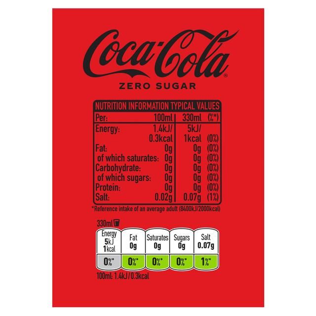 Coca-Cola Zero Sugar   4 x 330ml