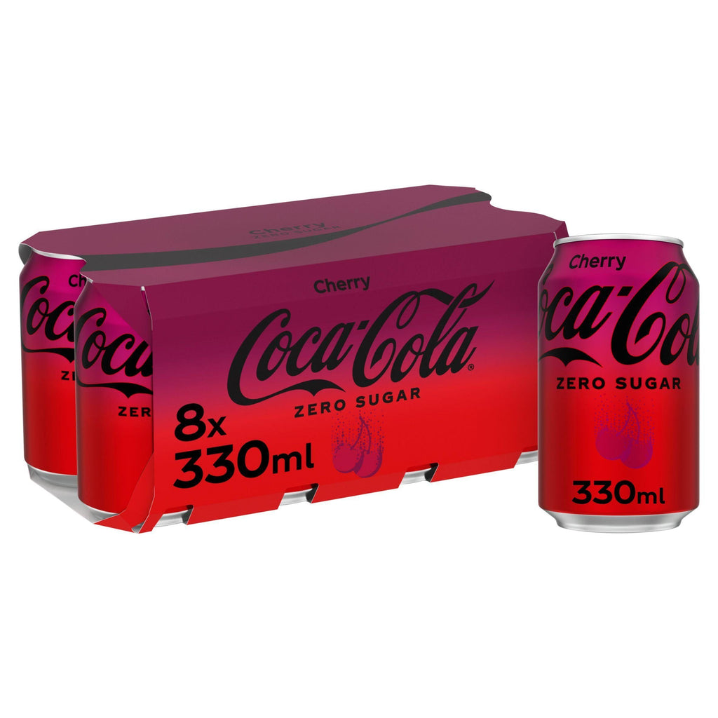 Coca Cola Zero Sugar Cherry 8x330ml