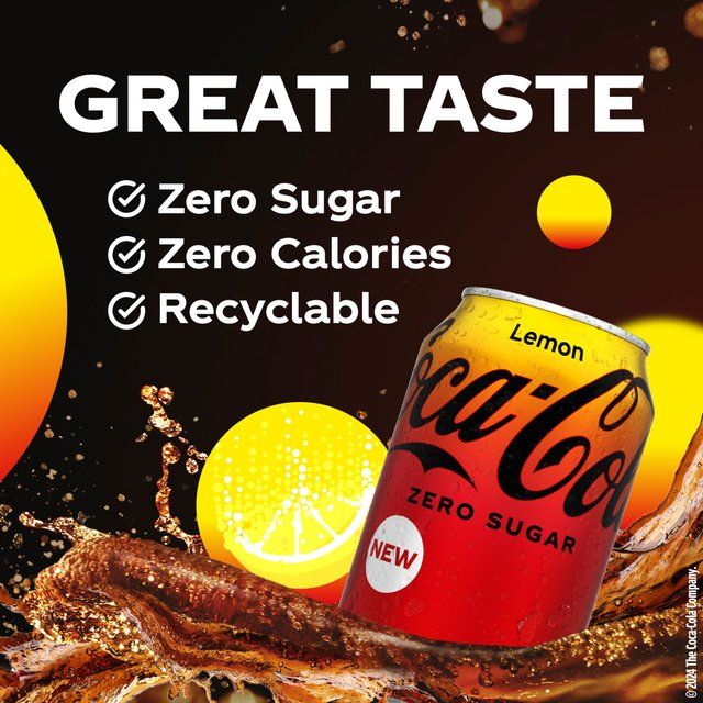 Coca-Cola Zero Sugar Lemon   8 x 330ml