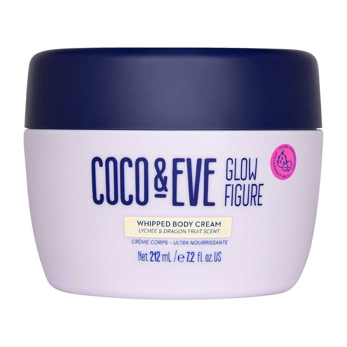 Coco &amp;amp; Eve Glow Figure Whipped Body Cream - Dragonfruit &amp;amp; Lychee 212ml