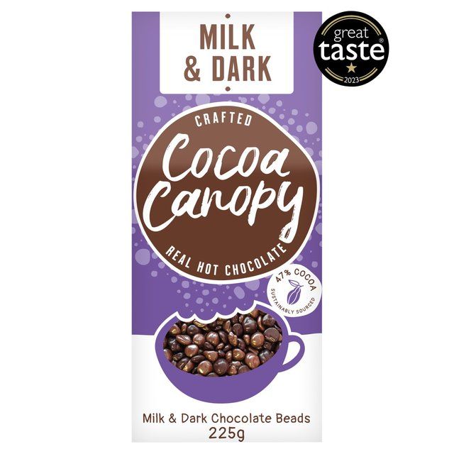 Cocoa Canopy Milk & Dark Crafted Hot Chocolate Beads   225g