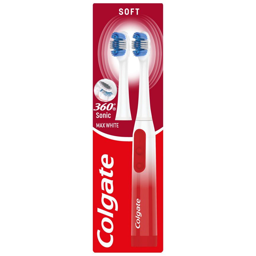 Colgate 360 Sonic Max White Battery Powered Toothbrush Heads