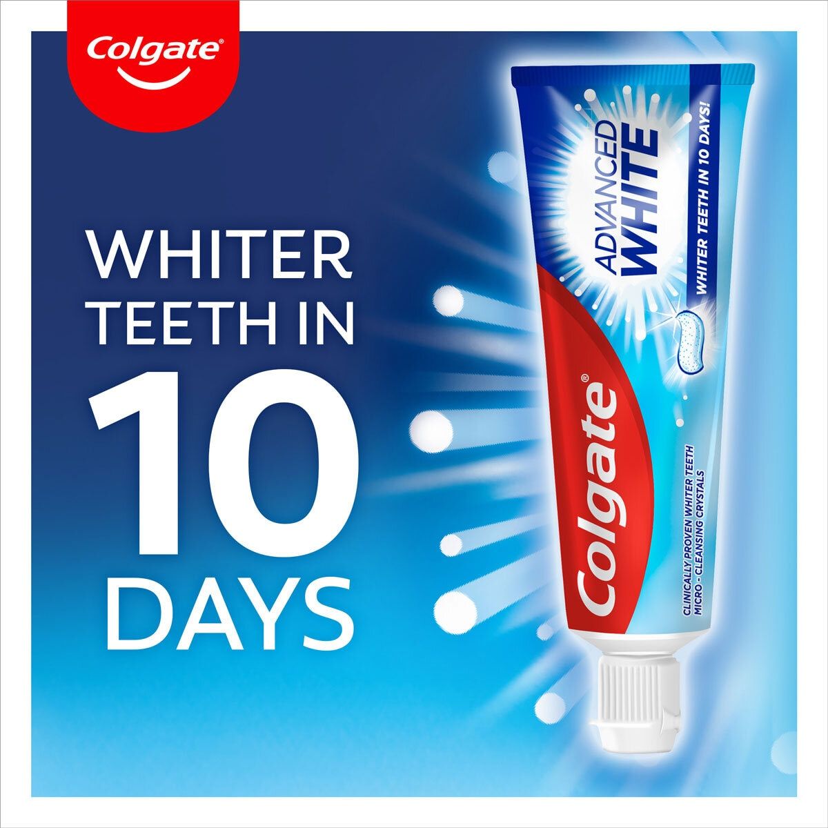 Colgate Advanced White Toothpaste, 6 x 125ml