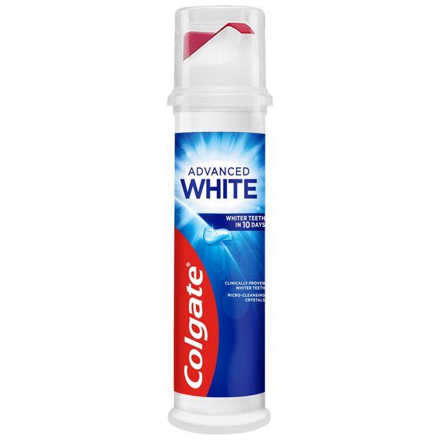 Colgate Advanced White Whitening Toothpaste Pump   100ml