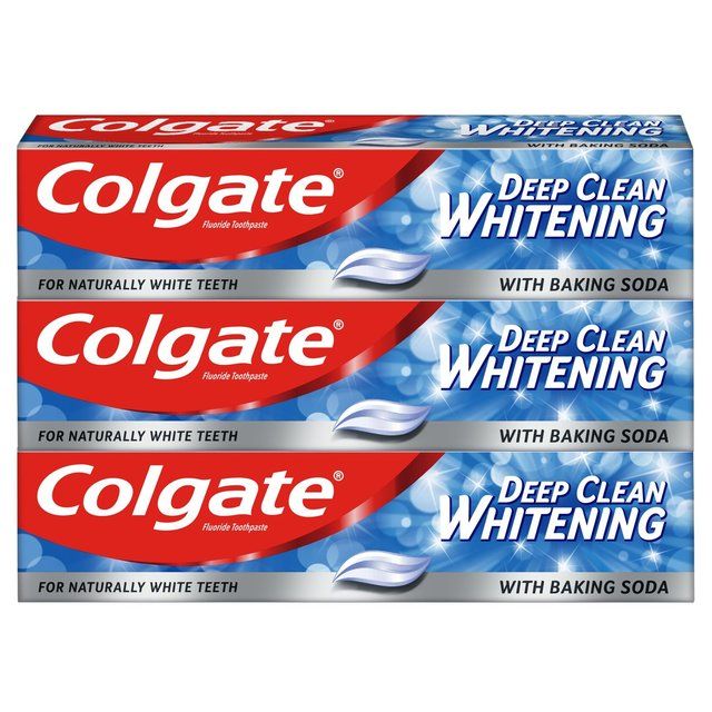 Colgate Deep Clean Whitening with Baking Soda Toothpaste   3 x 75ml