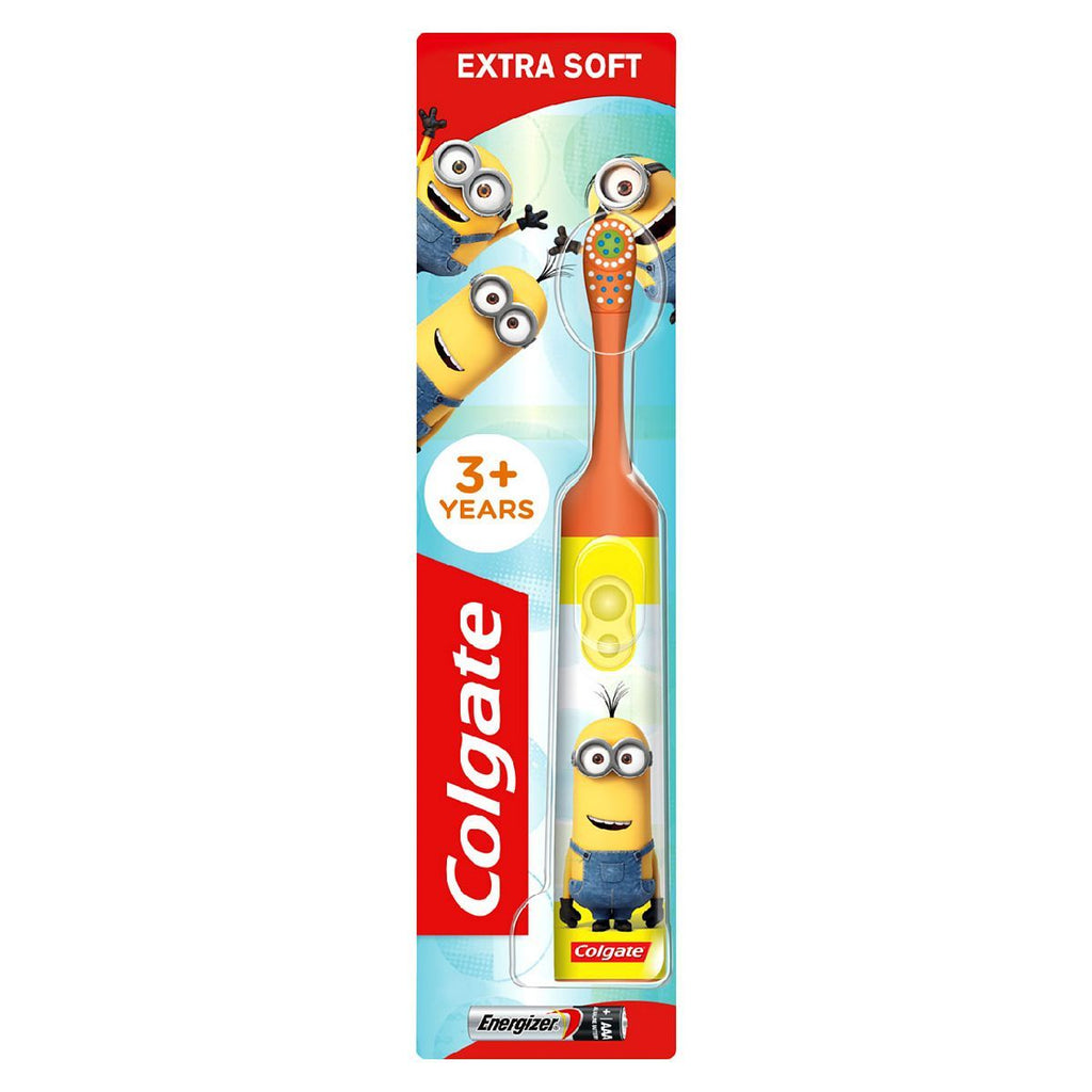 Colgate Kids Minions Extra Soft Battery Toothbrush,  3+ Years