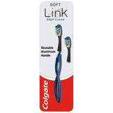 Colgate Link Deep Clean Soft Replaceable Head Manual Toothbrush Starter Kit