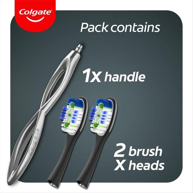 Colgate Link Deep Clean Soft Replaceable Head Manual Toothbrush Starter Kit