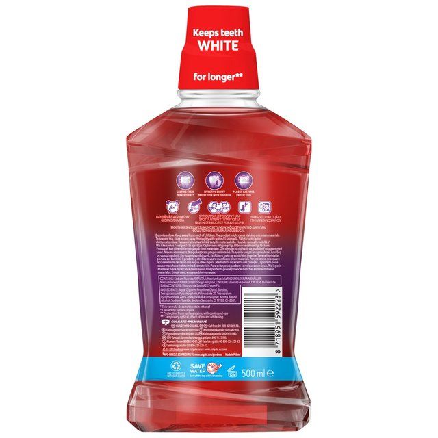 Colgate Max White Purple Reveal Mouthwash Alcohol Free 500ml   500ml