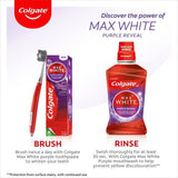 Colgate Max White Purple Reveal Mouthwash Alcohol Free 500ml   500ml