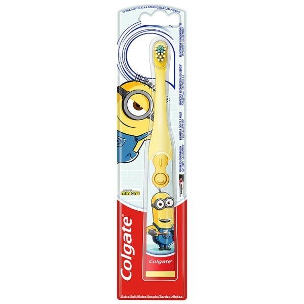 Colgate Minions Kids Extra Soft Battery Toothbrush 3+ Years