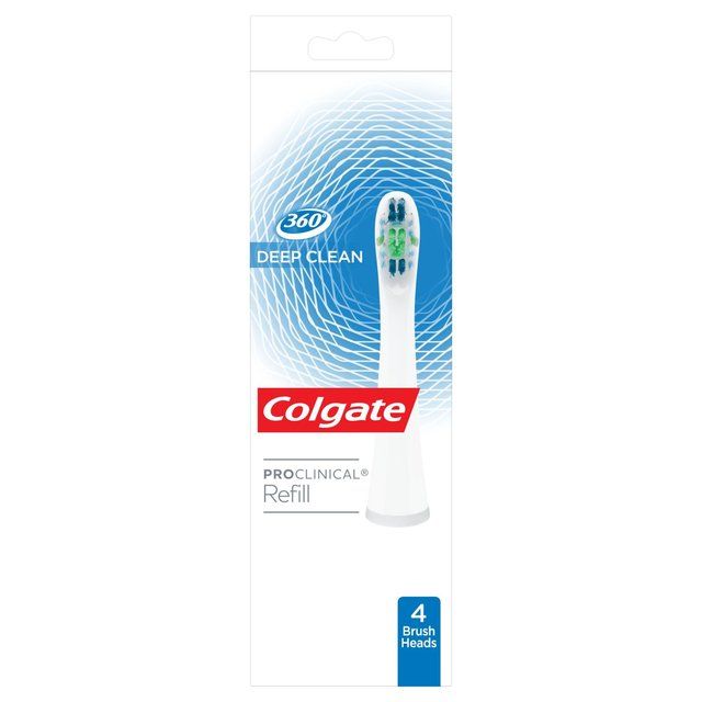 Colgate ProClinical 360 Deep Clean Electric Toothbrush Refill Heads   4 per pack