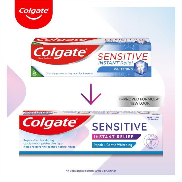 Colgate Sensitive Instant Relief Whitening Toothpaste   75ml