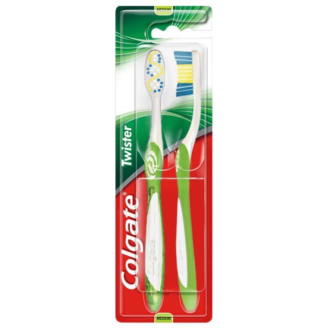 Colgate Twister Fresh Medium Toothbrush Twin Pack   2 per pack