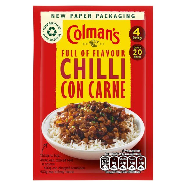 Colman's Chilli Con Carne Recipe Mix   50g