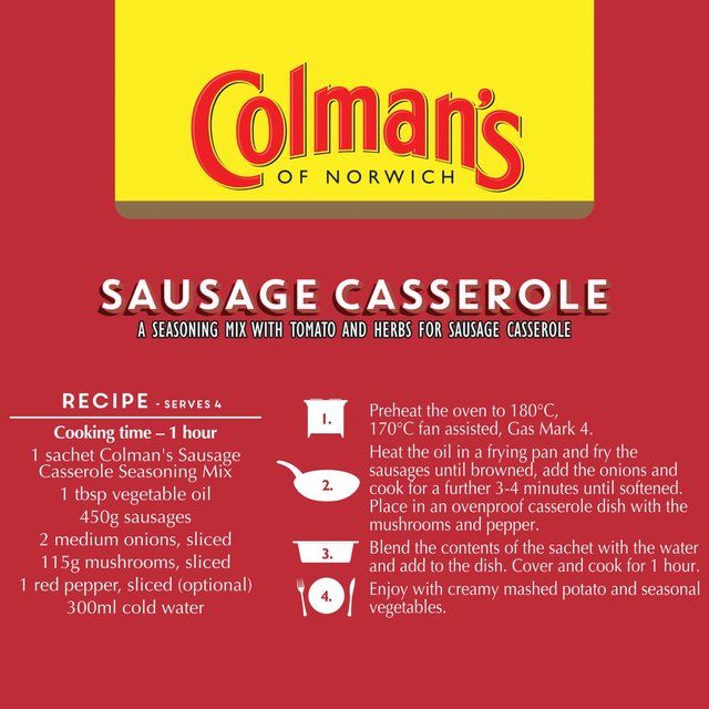 Colman's Sausage Casserole Recipe Mix    45g