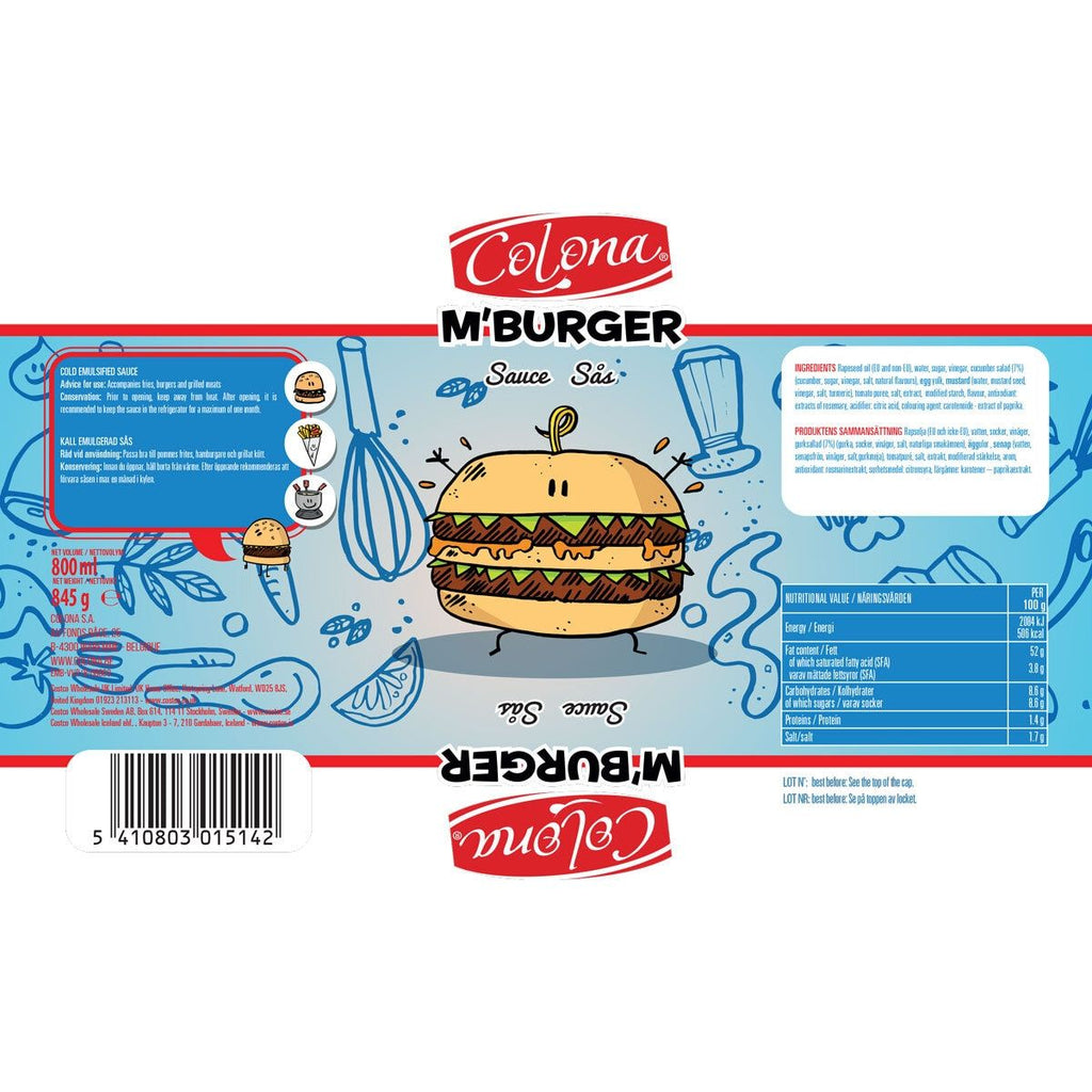 Colona M'Burger Sauce, 800g