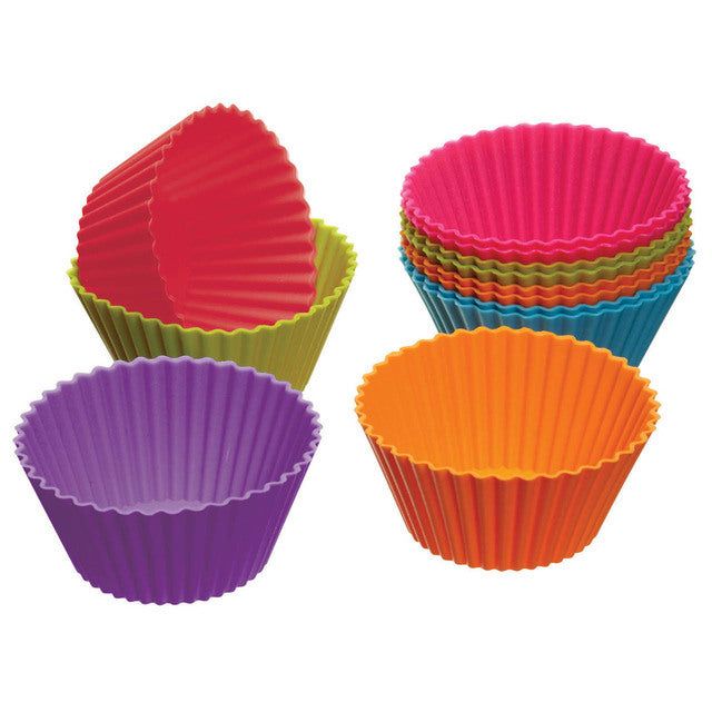 Colourworks Silicone Cupcake Cases   12 per pack