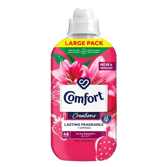 Comfort Creations Fabric Conditioner Strawberry and Lily 48 Washes   1400ml