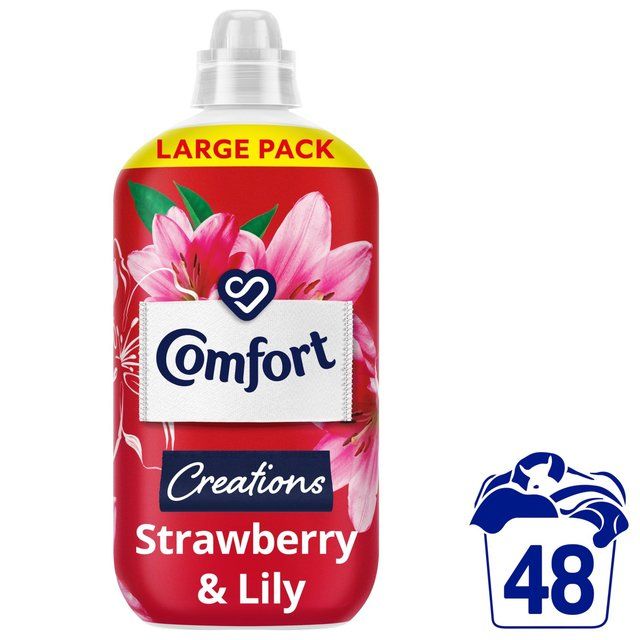 Comfort Creations Fabric Conditioner Strawberry and Lily 48 Washes   1400ml