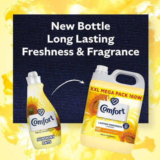 Comfort Fabric Conditioner Sunshiny Days 160 Washes   4800ml